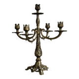 5-arm brass candlestick