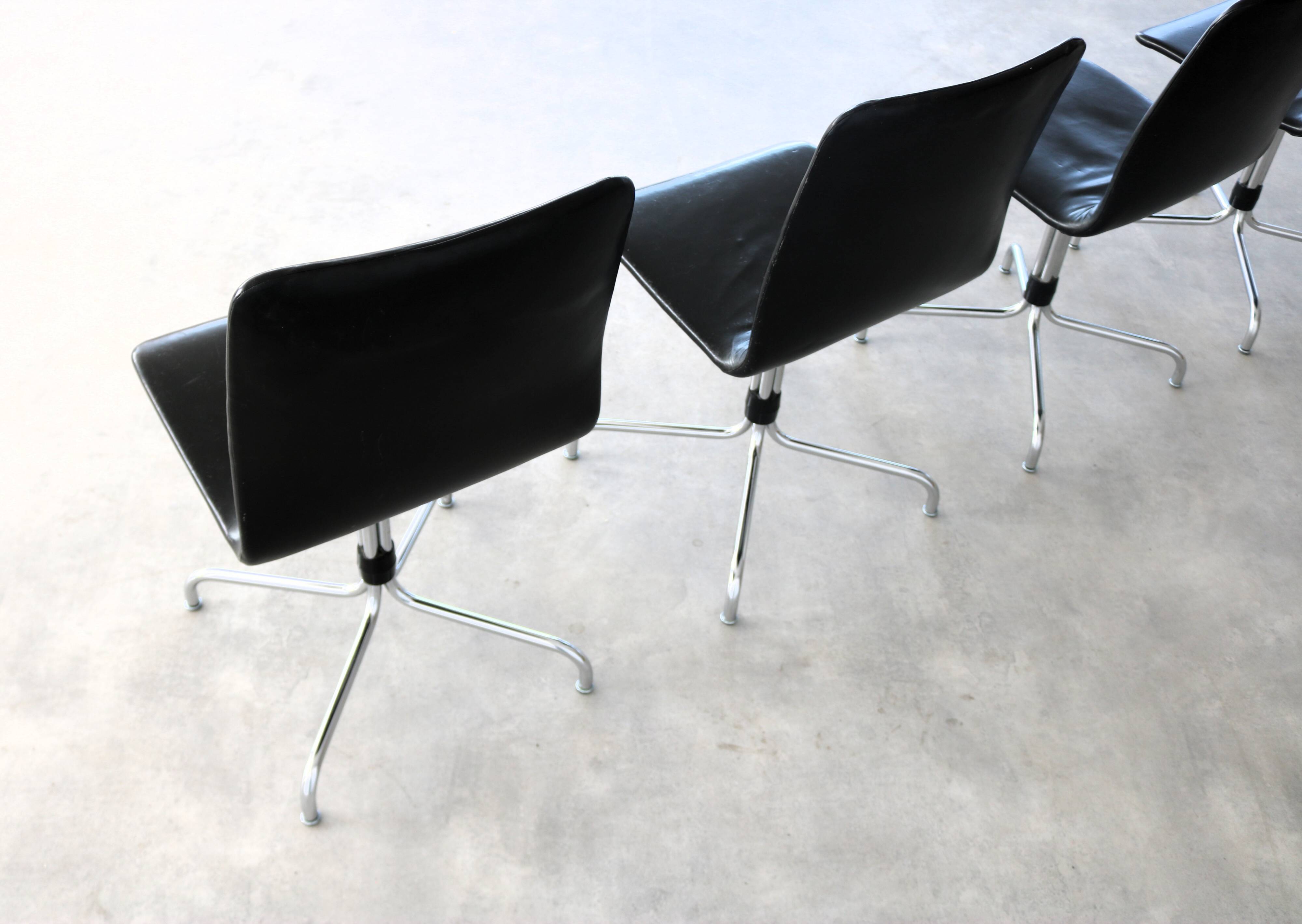 Chaises de salle à manger vintage années 1970 | Brabantia