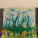 Pierre Piot silk painting