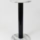 Table de piédestal / porte-plante postmoderne en marbre de Carrare blanc, Italie, années 1980