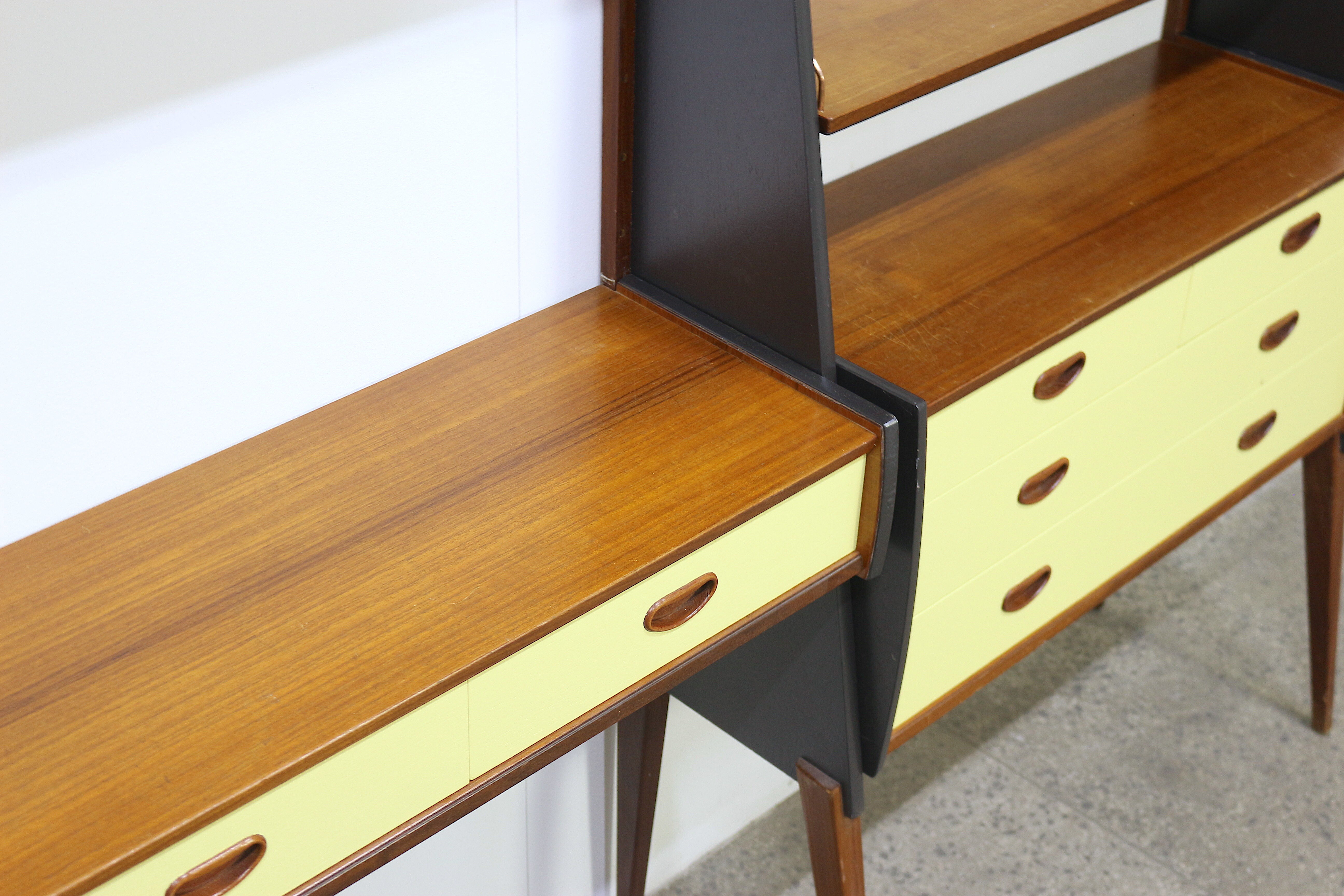 Norwegian free standing shelf, 1960's