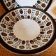 6 soup plates walnut model by Boch