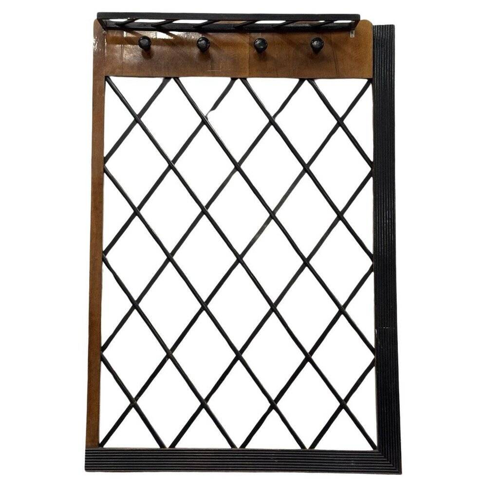 Porte-manteau mural de style Paolo Buffa, années 1950