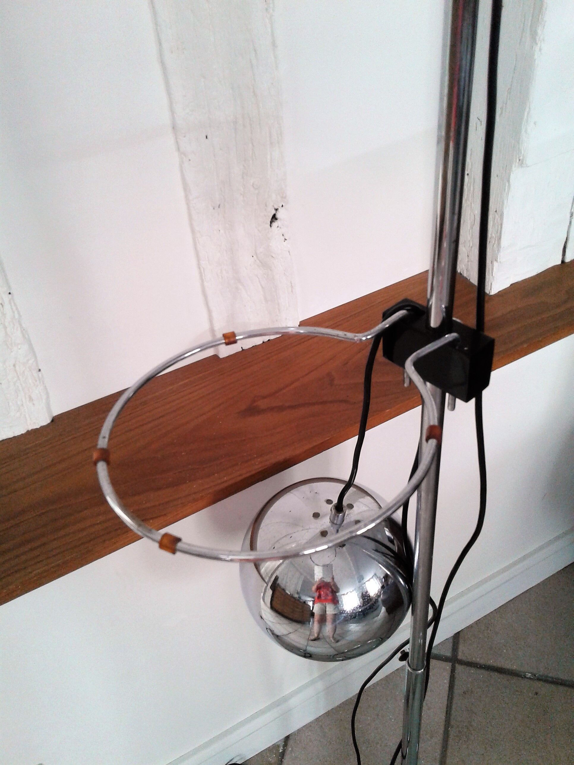 Floor lamp Reggiani "eyeball" chrome