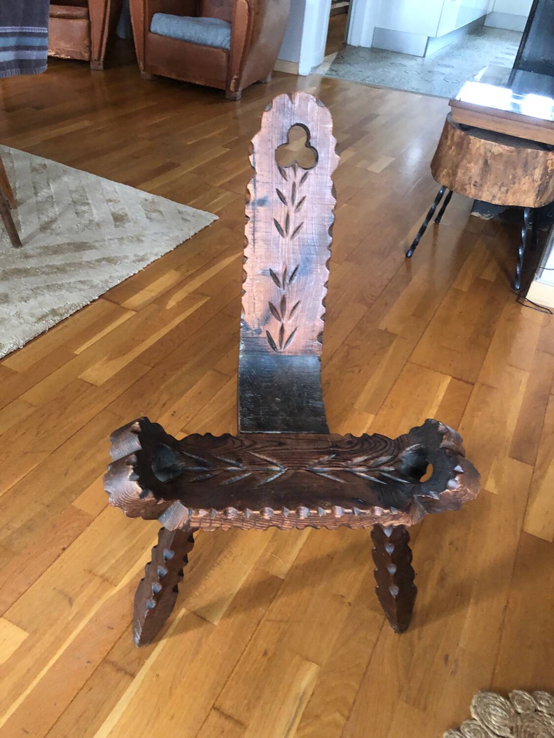 Brutalist Tripod Chair