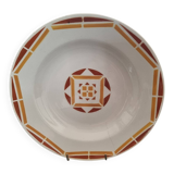 Opaque porcelain deep plate from Gien