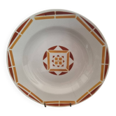 Opaque porcelain deep plate from Gien
