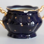 Painted porcelain tea and coffee service, mid-20th century, Poland, 1960.