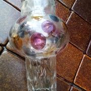 Bohemian crystal vase Czechoslovakia