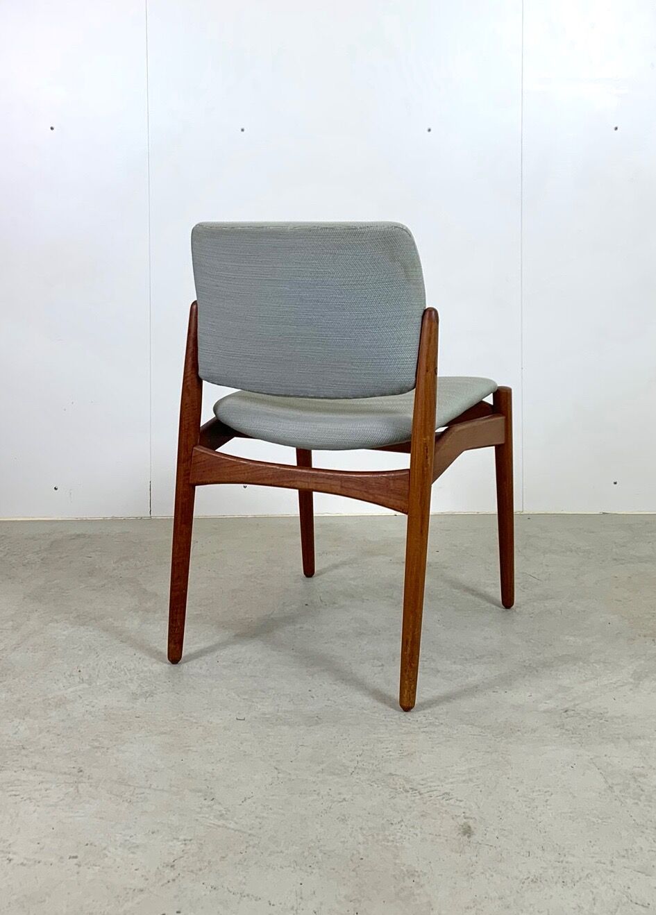 Teak dining chairs model Captain by Erik Buch for Ørum Møbelfabrik, 1967