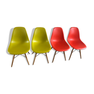 Lot de 4 chaises Eames - dsw
