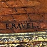 Edouard John E. Ravel is an artist born in Switzerland in 1847 and died in 1920, HST tavern scene