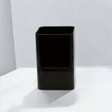 Iconic Kartell 4672 Dark Brown Plastic Paper Basket - Ufficio Tecnico Design