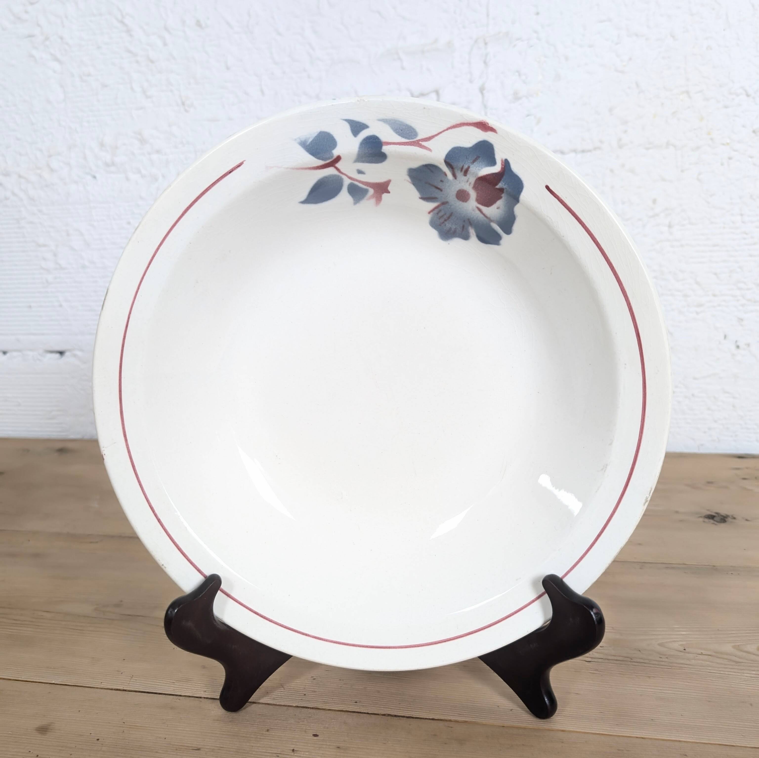Shallow round dish digoin sarreguemines - model "cannes"
