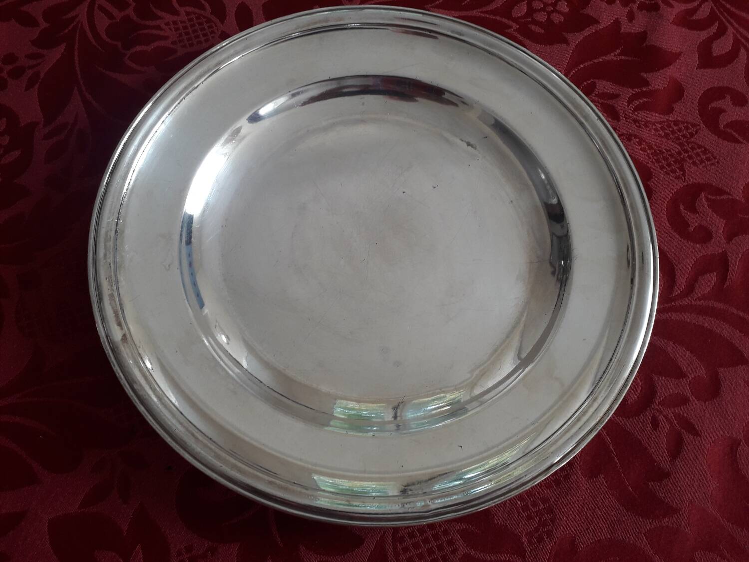 Silver serving platter by the silversmith Frenais