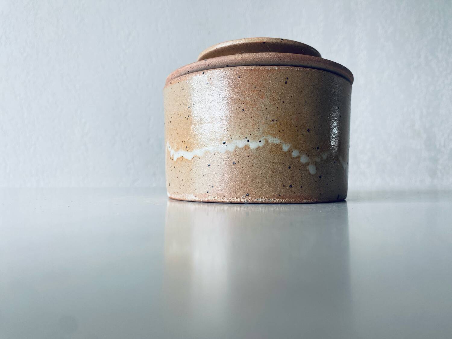 Water butter dish or Breton stoneware butter dish