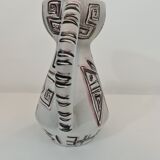 Ceramic vase enamelled by François RE in Vallauris 1960