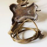 Vintage Brass Dragon Griffin Table Lamp: Mid-Century Modern Lighting