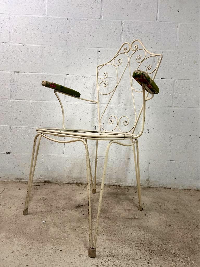 Vintage iron garden chair