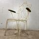 Chaise de jardin en fer vintage