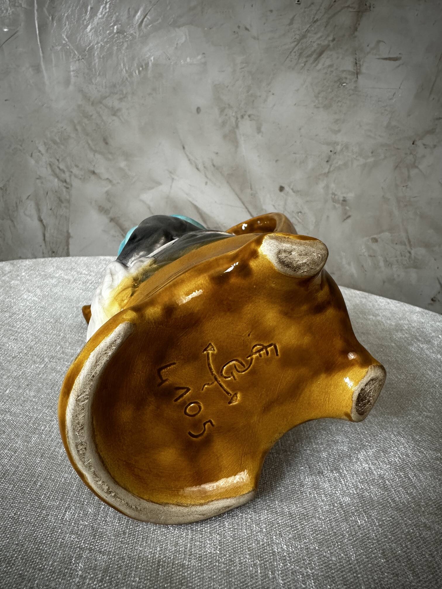 Pig earthenware jug
