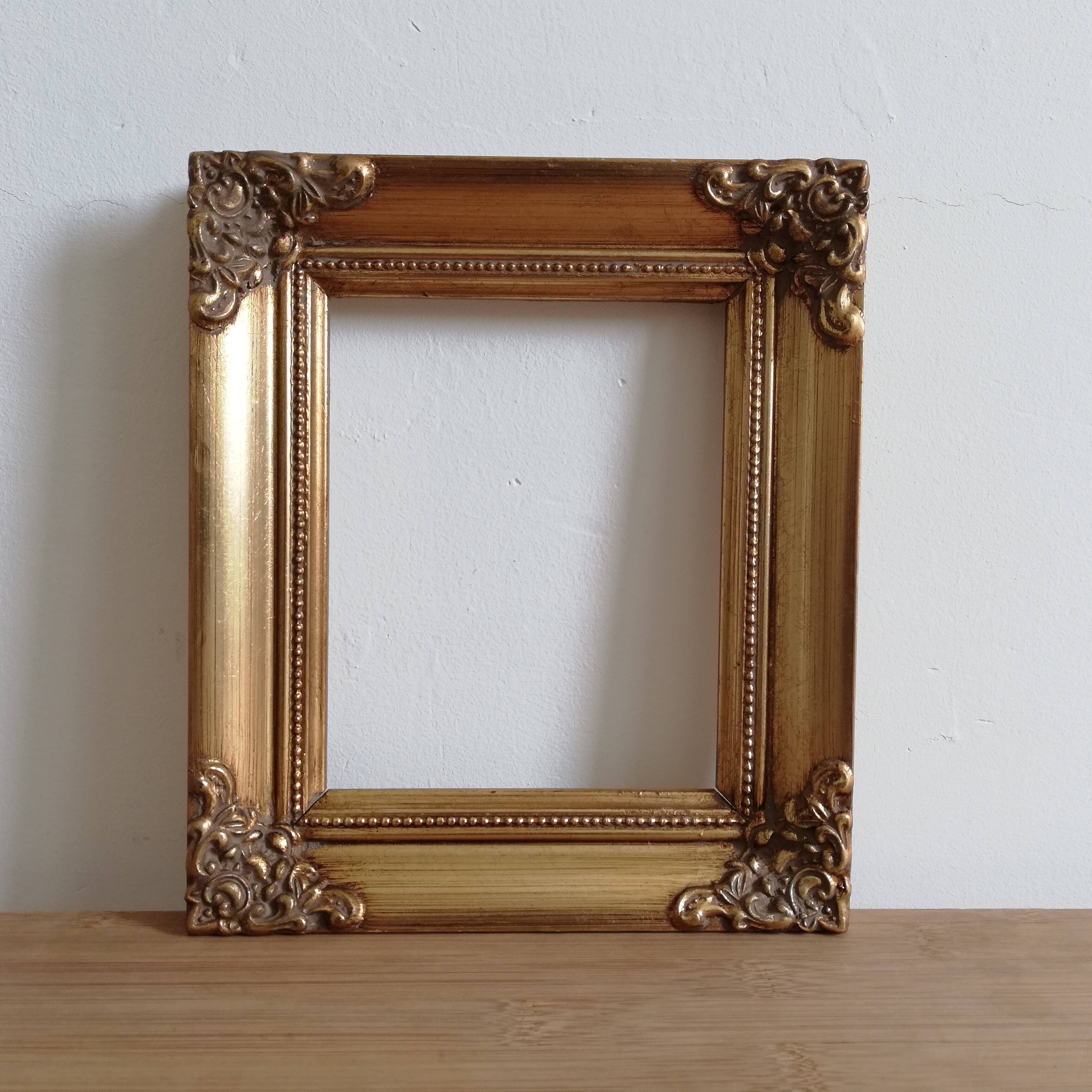 Golden wood frame