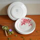 Lot de 4 assiettes Sarreguemines, collection Roseraie