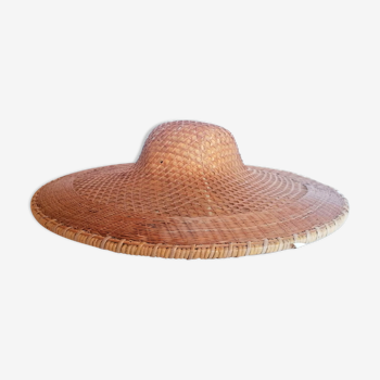 Asian wicker hat canna