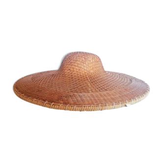 Asian wicker hat canna