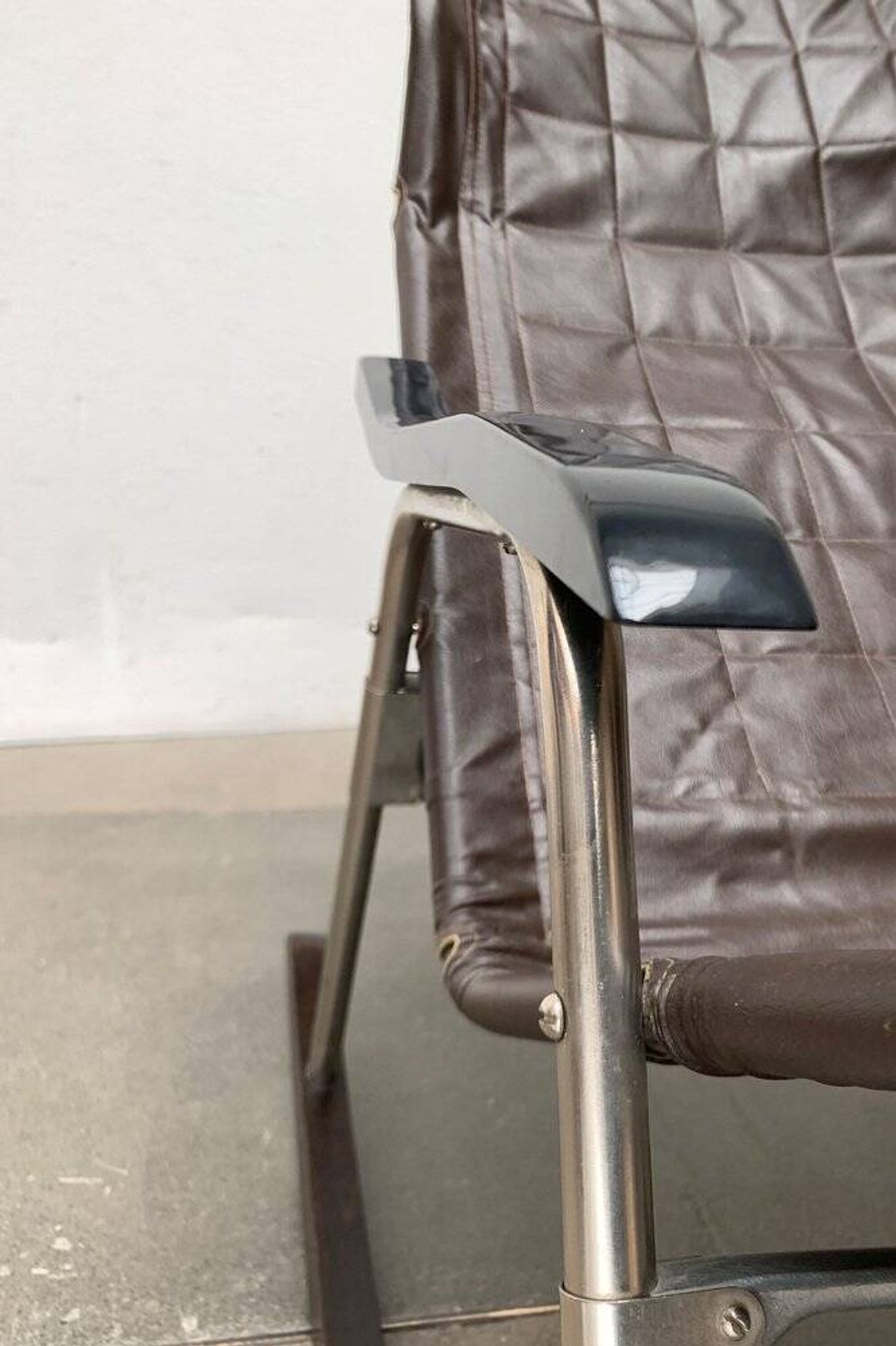 Mid-century Japanese space age folding rocking chair by Takeshi Nii, 1960s