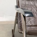 Mid-century Japanese space age folding rocking chair by Takeshi Nii, 1960s