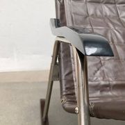 Mid-century Japanese space age folding rocking chair by Takeshi Nii, 1960s