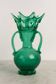 Antique vase in green blown glass