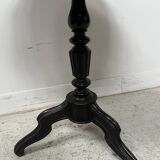 Napoleon III tilting side table in blackened wood, 19th century
