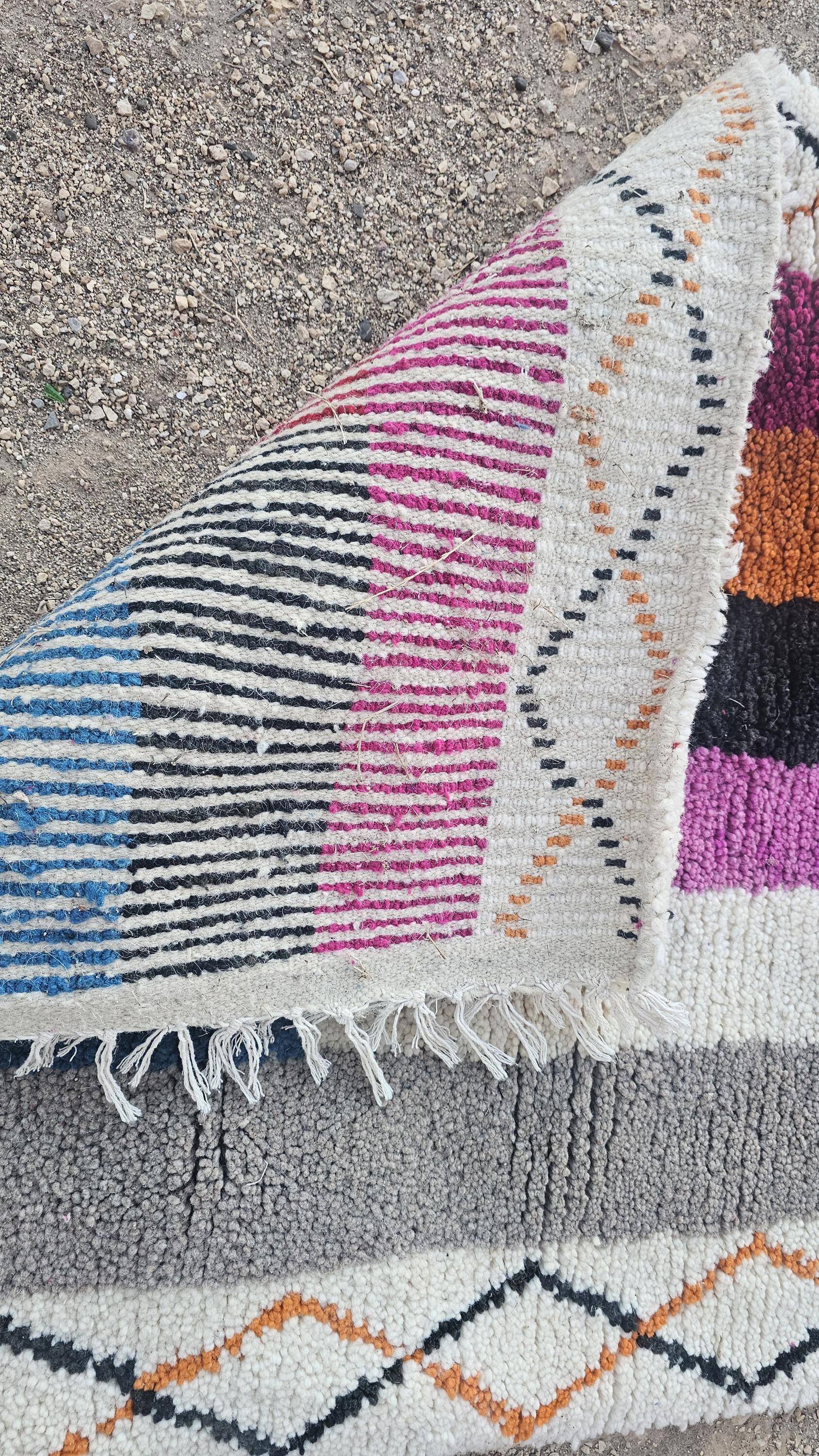 Natural handmade Berber rug 2.5x1.5 m