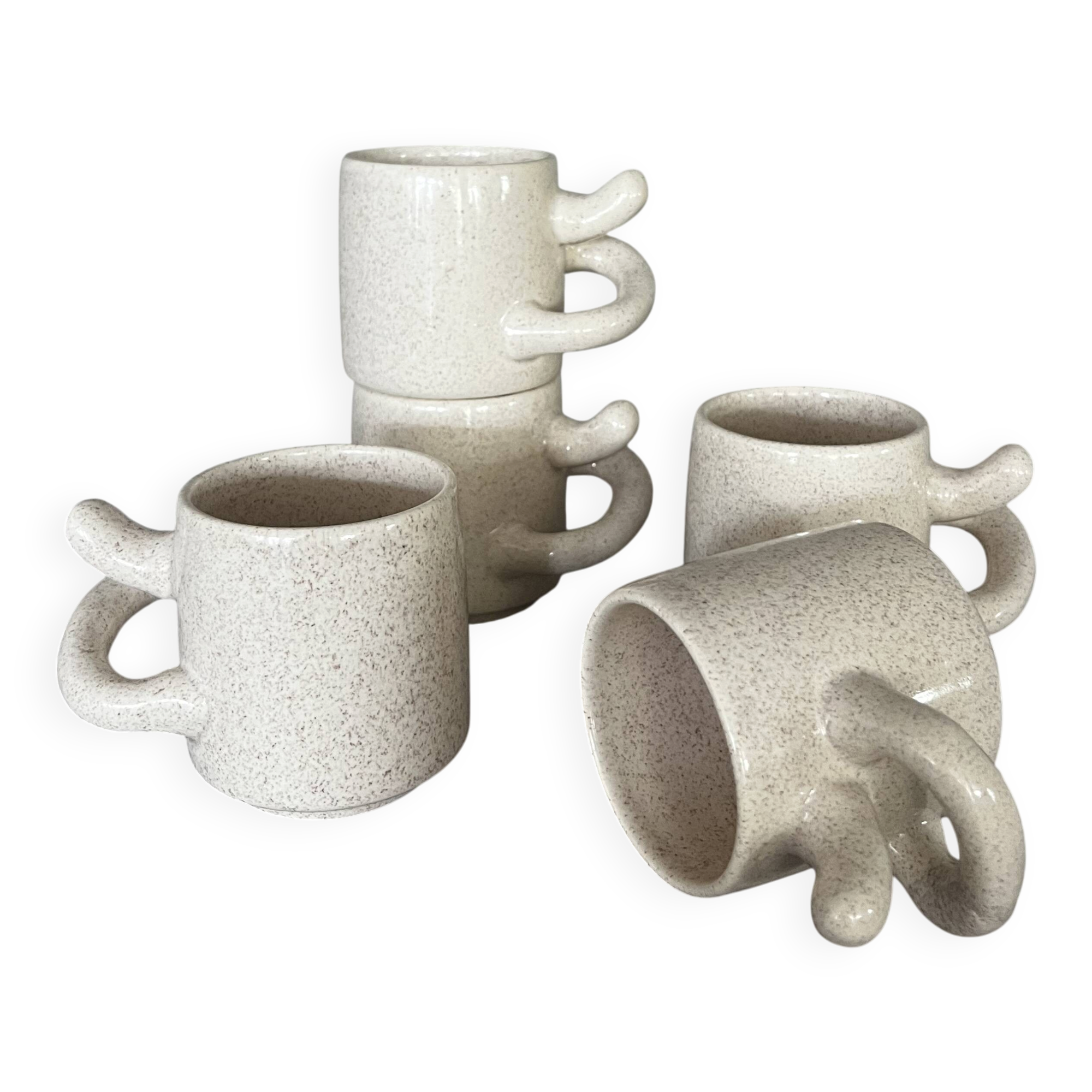 Ove Pollas Ceramic Tea Set — Pollas Design, Denmark, 1970s