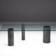 Marble and Glass Dining Table by Massimo Vignelli, Italy, 1980s