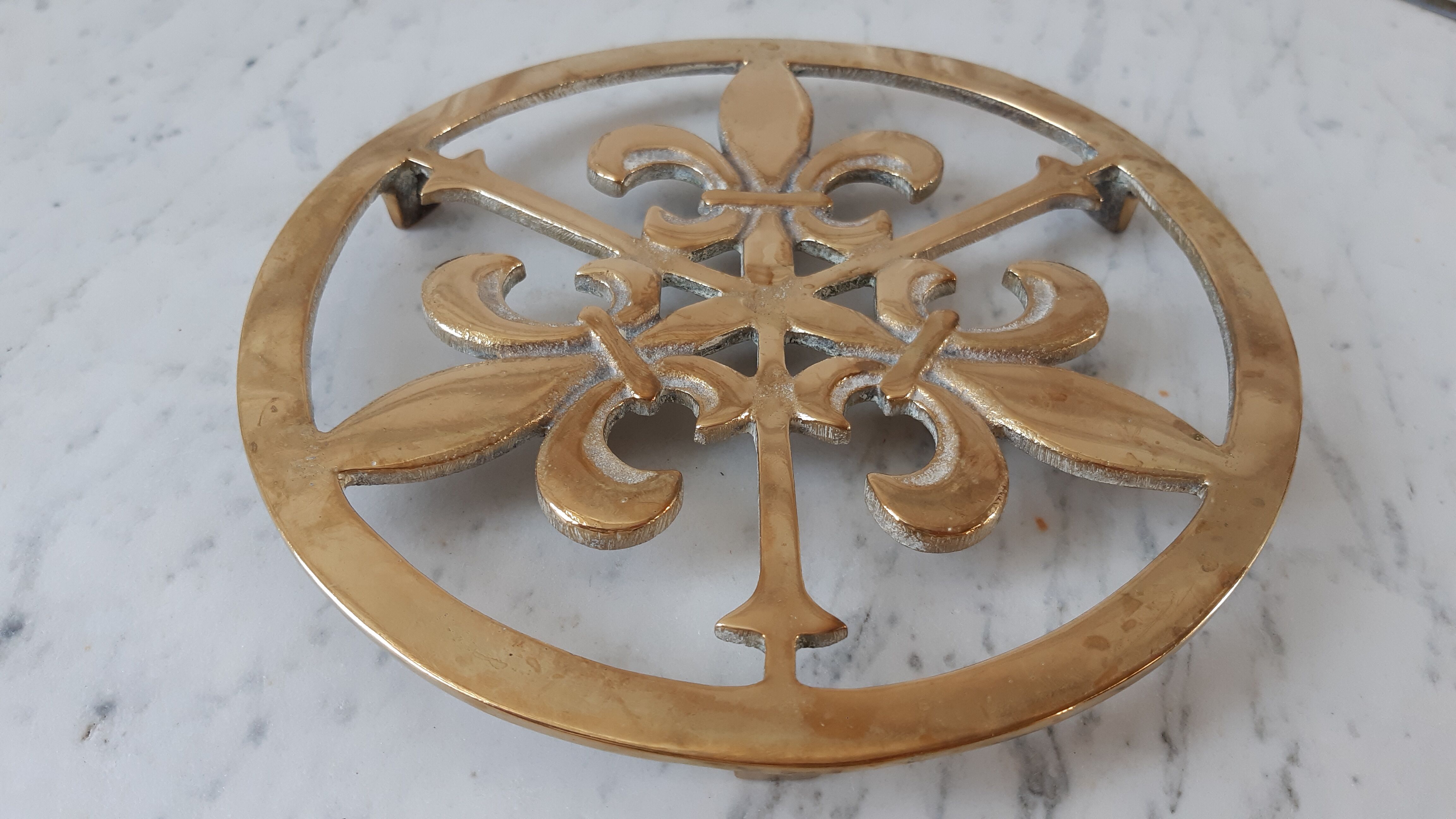 Solid brass table mat 50s