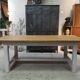 Dining table farmhouse oak old patina shabby chic gustavian