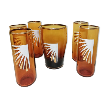 Jeu carafe et verres vintage