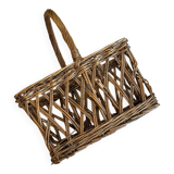 Vintage bottle carrier basket