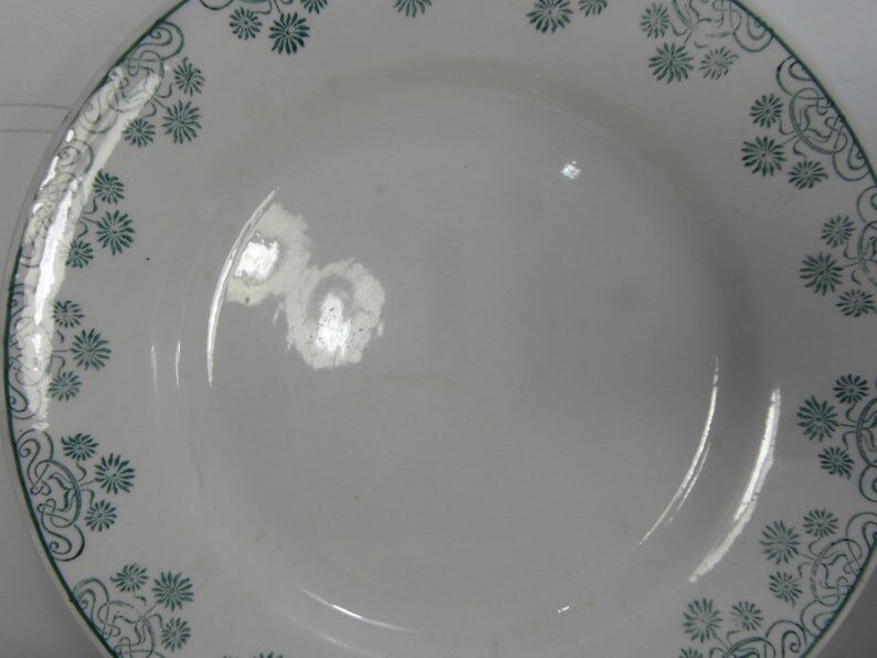 4 flat plates of Digoin and sarreguemines