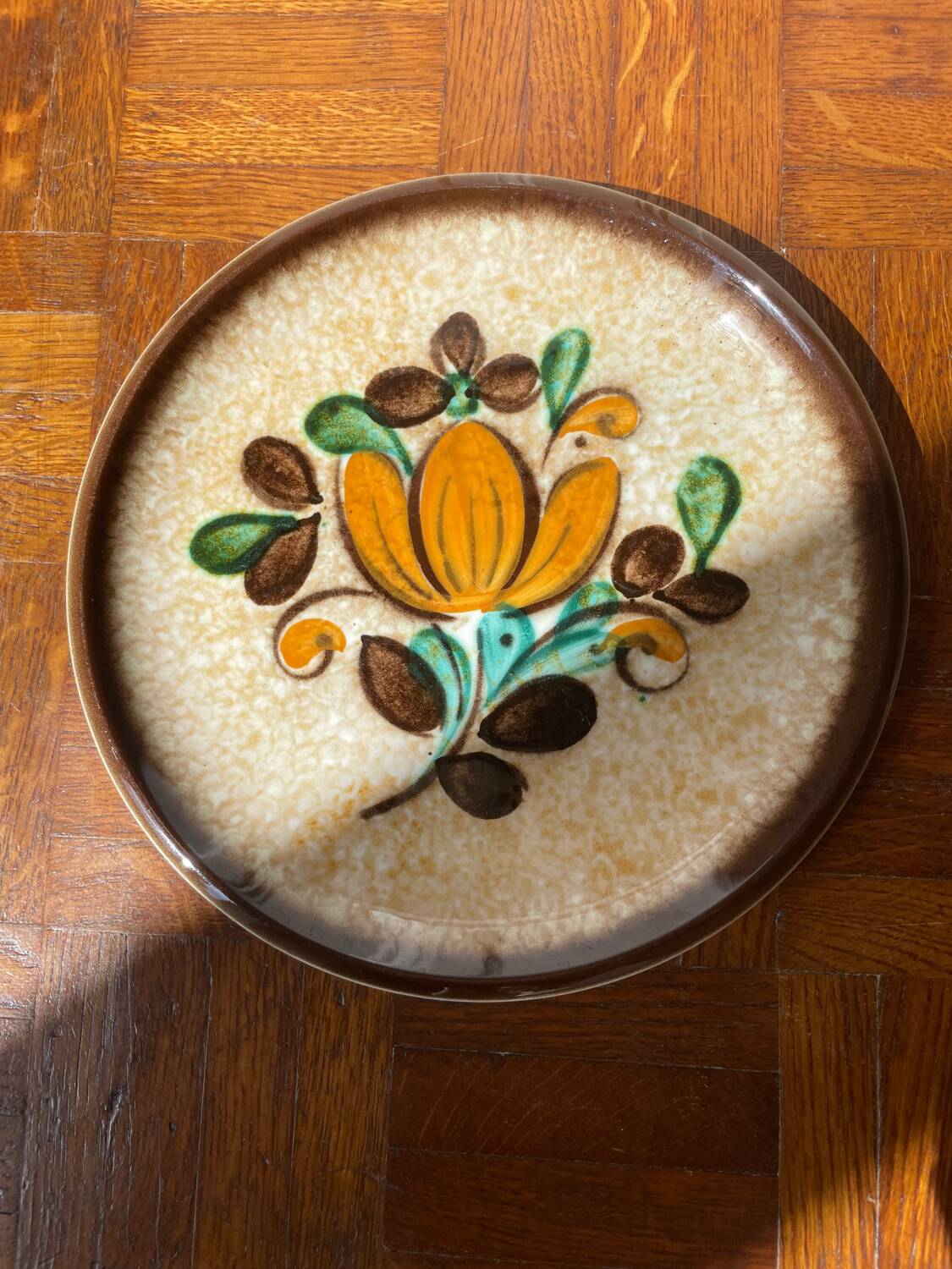 Set of 12 plates from the Boch La Louvière Corfu vintage collection