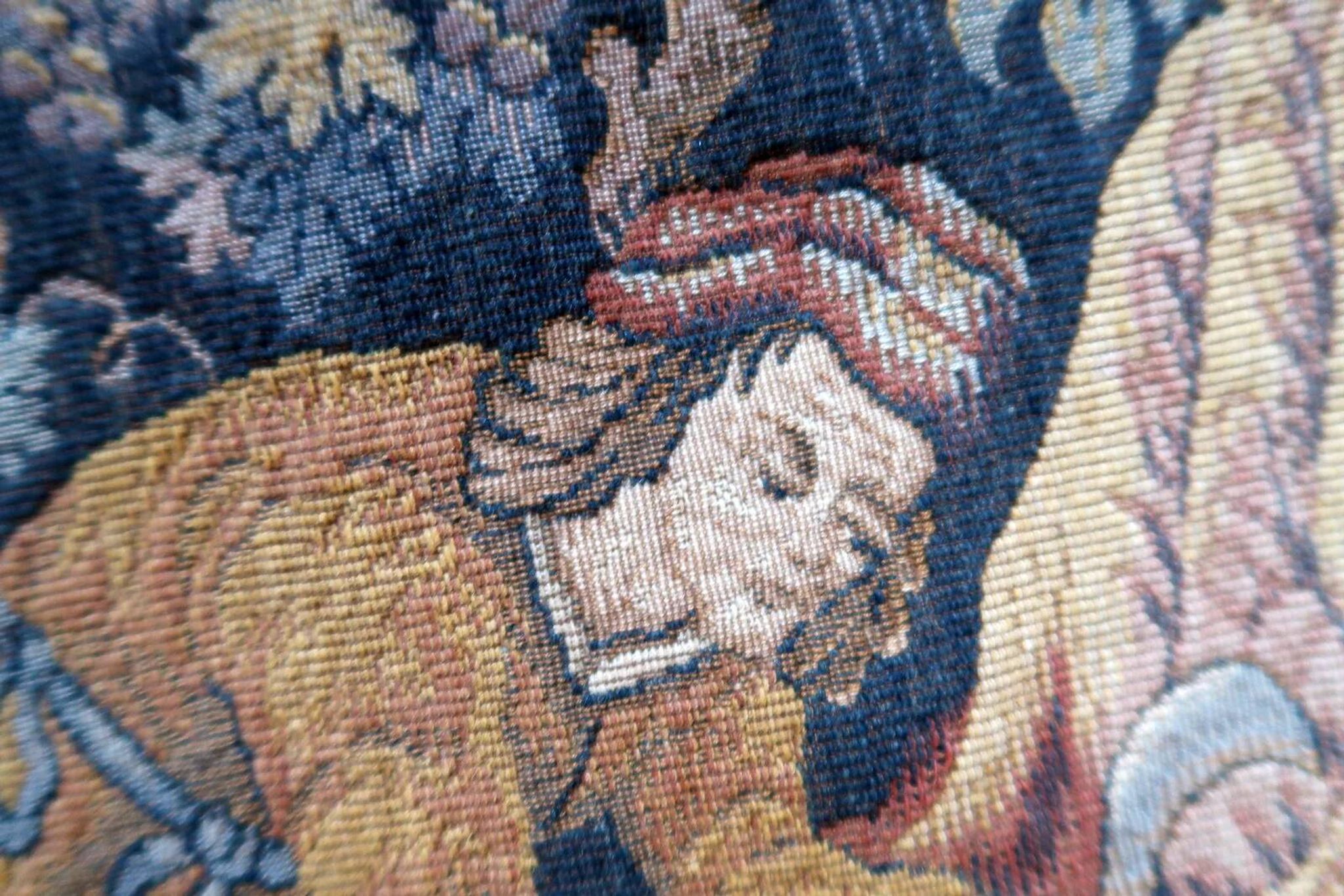 Vintage French tapestry wall hanging by Marc Waymel, 91cm x 117cm, 1960s