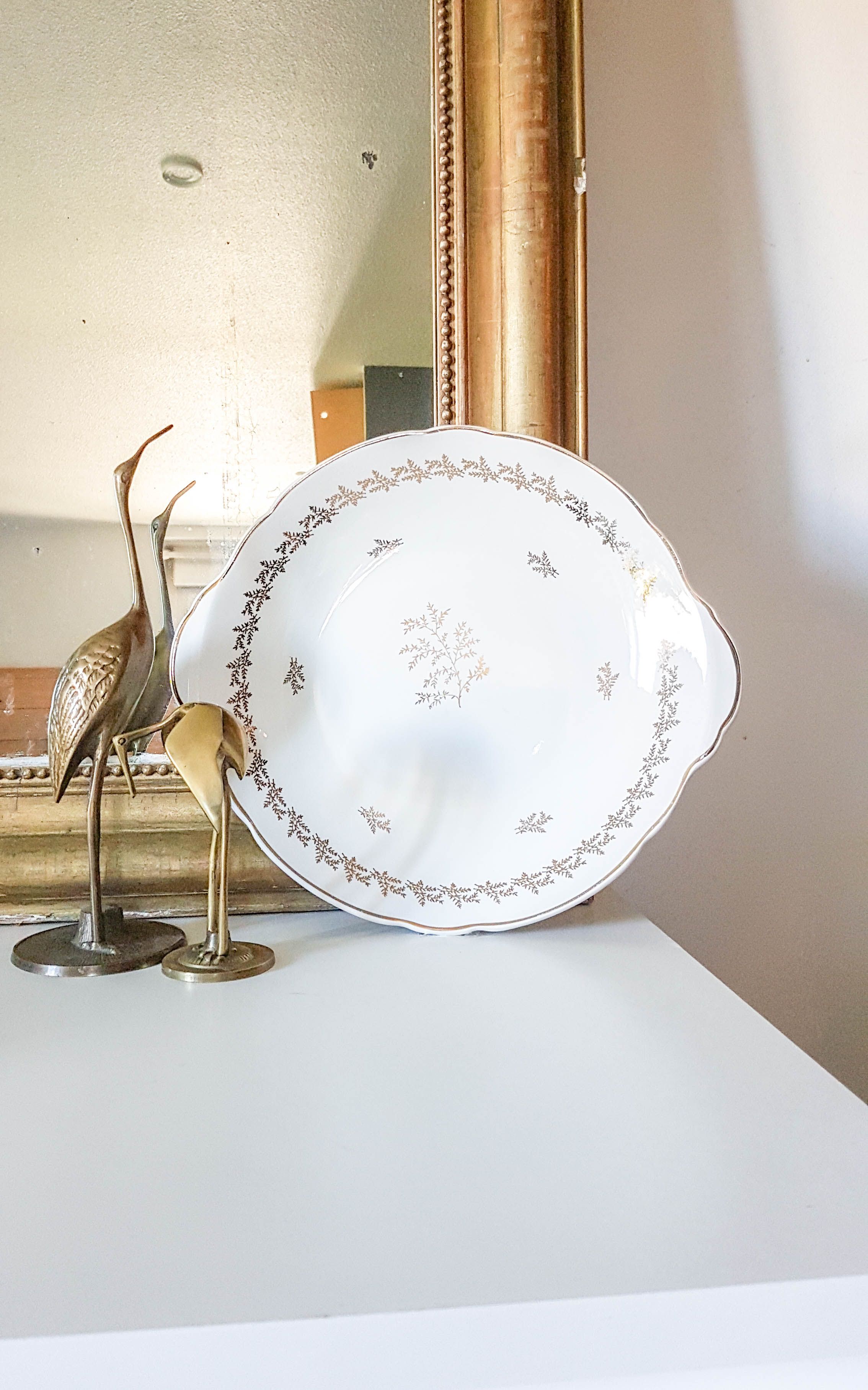 Dish large plate "lutetia" keller guerin luneville badonvillier