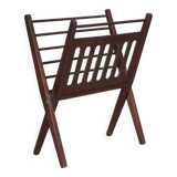 Cees Braakman vintage magazine rack, folding wooden magazine rack.