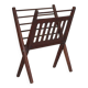 Cees Braakman vintage magazine rack, folding wooden magazine rack.