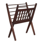 Cees Braakman vintage magazine rack, folding wooden magazine rack.