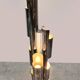 Italian vintage design chrome metal floor lamp 1970