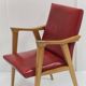 Fauteuil vintage pieds compas 1950